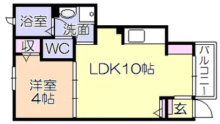 フィオーレV【1階】の間取り