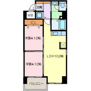 ヴァンボヌール【1階】の間取り