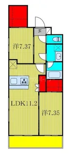 EksaStacio(エクサ・スタチオ)【2階】の間取り