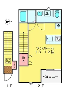 ルミエール秋津【2階】の間取り