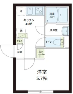 レピュア志村坂上レジデンス【2階】の間取り