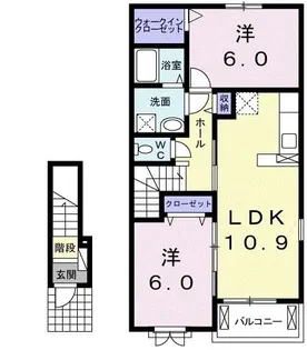 フェアリー II【2階】の間取り