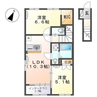 ソラーナ【2階】の間取り