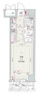 エステムプラザ名古屋・栄プレミアム【2階】の間取り