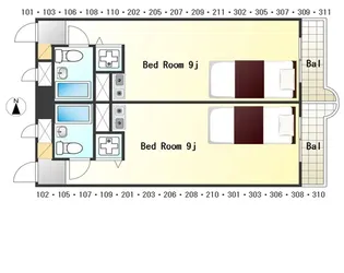 島野グリーンハイツ【2階】の間取り