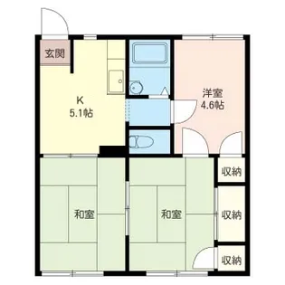 アーバンハイツ タクマ【1階】の間取り