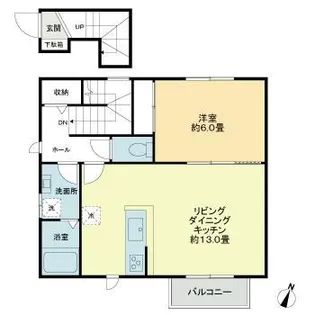 アーク世田谷代田A棟【2階】の間取り