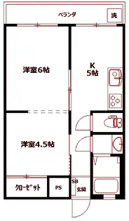 森マンション【1階】の間取り