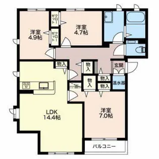 ヴィブレ オリーブ アベニュー【2階】の間取り