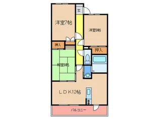 ファミーユ暖【2階】の間取り
