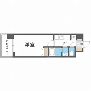 スプランディッド京橋EAST【2階】の間取り