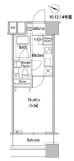 ファーストリアルタワー新宿【20階】の間取り