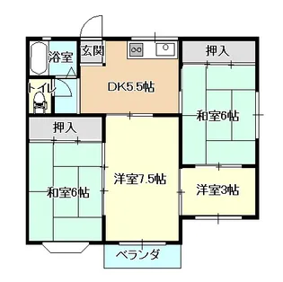 コーポサンフラワー(春日野)【1階】の間取り