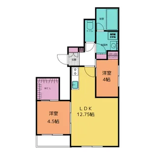 グランツリー倉賀野II【2階】の間取り