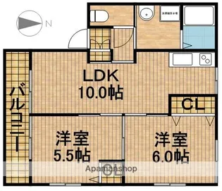 サンモール【2階】の間取り