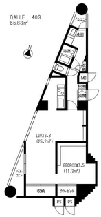 GALLE【4階】の間取り