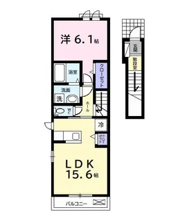 ウイスティリア II【2階】の間取り