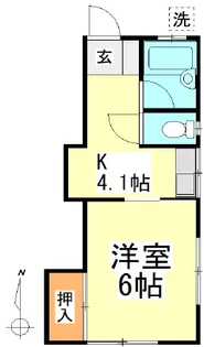 レピュート関根【2階】の間取り