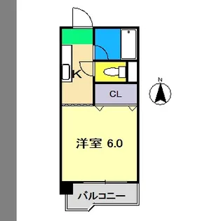 エレガンスコーポクスノセ【3階】の間取り