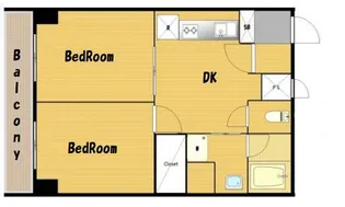 マンション芝公園【6階】の間取り