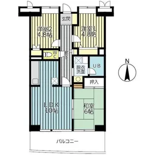 カーザフォレスタ【4階】の間取り