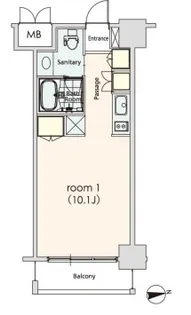 カスタリア芝公園【2階】の間取り