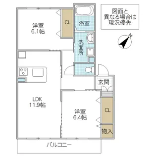メゾンTZ II【2階】の間取り