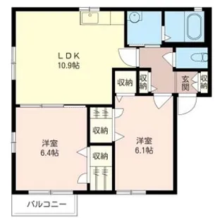 サガミヒルズ【2階】の間取り