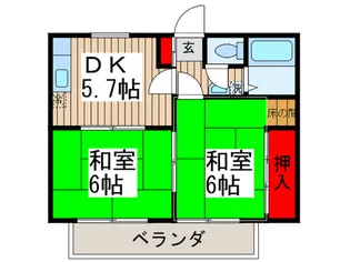 サンシティコ-ポ【2階】の間取り