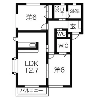 リ・ブルージュ【2階】の間取り