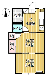 コーポラス ゴトウ【1階】の間取り