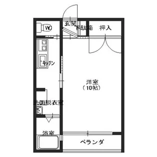 コーポ静II【1階】の間取り