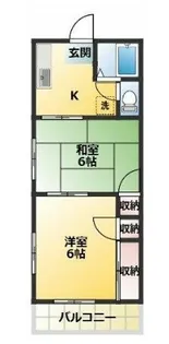 コーポ江森【3階】の間取り