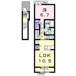 リンデン【2階】の間取り