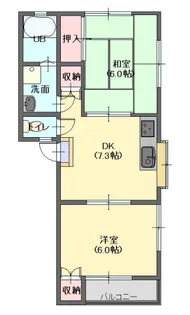 ハイツヨシダ【1階】の間取り