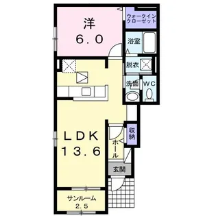 エム・スクウェア-I【1階】の間取り