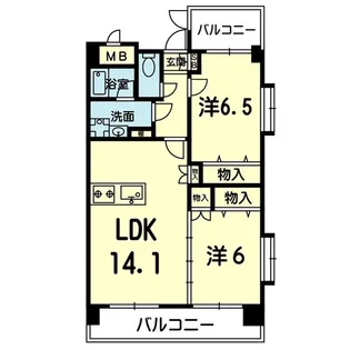 アフロディーテ【5階】の間取り