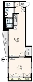 ライブコア目白【2階】の間取り