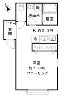 クレール東大井【2階】の間取り
