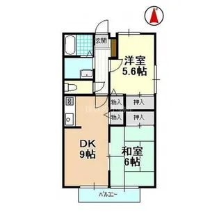 ヴィラ・中島【2階】の間取り