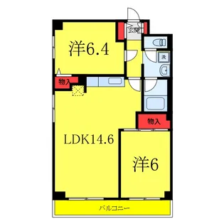 シティハウスノヴァ【7階】の間取り
