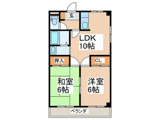 TAC泉尾【3階】の間取り