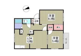 ブライトサン光輝1【2階】の間取り