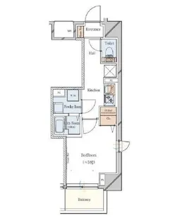 ガリシア駒込EAST【6階】の間取り