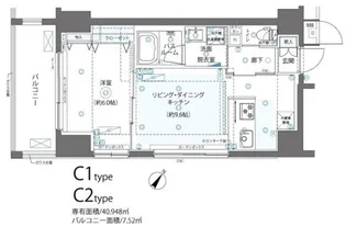 ズーム日本橋浜町【2階】の間取り
