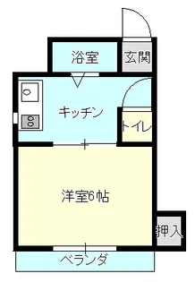 桑田町マンション【3階】の間取り