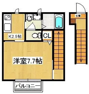 ロッソ西船【2階】の間取り