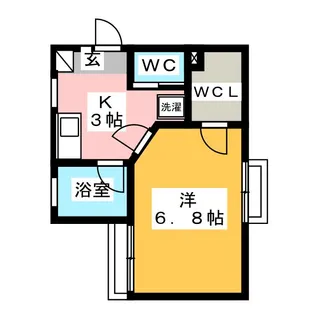 パレス八王子【2階】の間取り