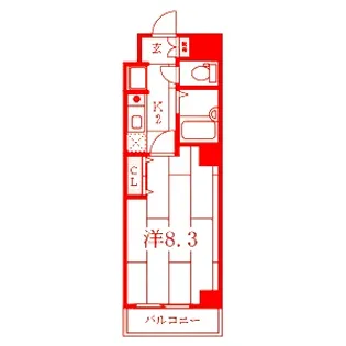 パール横浜東口壱番館【7階】の間取り