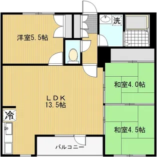 SDコート恵庭【3階】の間取り